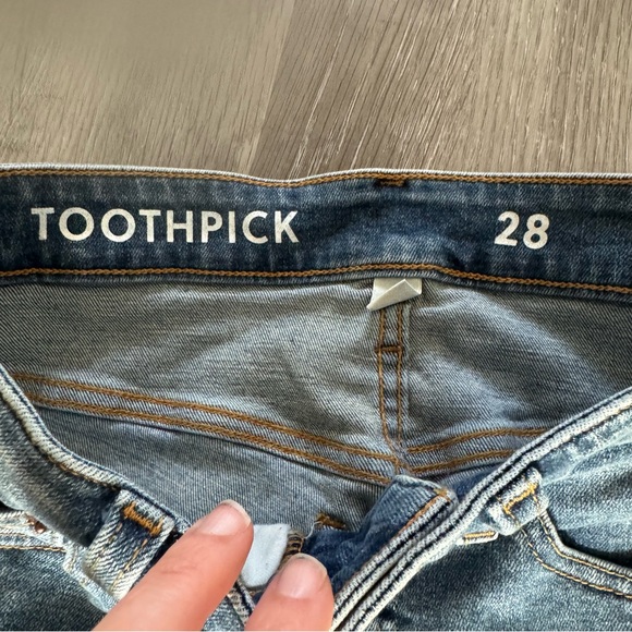 J. Crew Birch Blue High Rise Curvy Toothpick Skinny Jeans - Picture 4 of 8